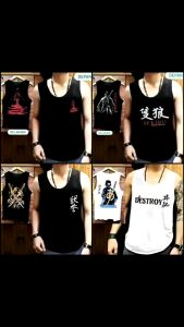 GENIUS SHOP /kaos dalam terbaru singlet Pria 4 gambar samurai/brkualitas harga murah/bisa cod