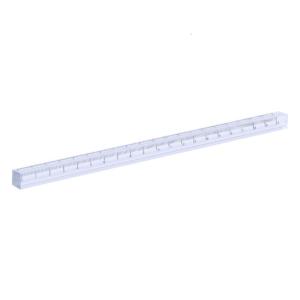 Rõ ràng Acrylic thước thẳng Phạm vi đo 0-12 inch rõ ràng chính xác quy mô chính xác Toán Học Cai Trị 1cm độ dày
