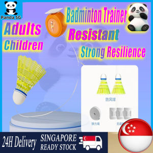 SG [READY STOCK] Single Badminton Rebound Trainer Portable Badminton Trainer Badminton Rebound Trainer Indoor Practice Training Tool Shuttlecock Stretch Self-study Professional Badminton Rebound  Trainer Playing Badminton Elastic for Kids Adult Indoor