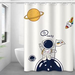 Toilet Waterproof Partition Shower Curtain Bathroom Shower Curtain American Bath Partition Cloth Hanging Curtain High-End Bathroom Shower Curtain