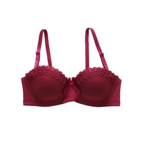 CHCA Đã thu thập Áo ngực sâu V Chống sốc Đồ lót Áo ngực cho phụ nữ Có thể điều chỉnh Chống chảy xệ Áo ngực ren Nữ