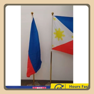 【High quality】stainless steel indoor standing flagpoles 2m 2.6m 3m flag poles for conference office with