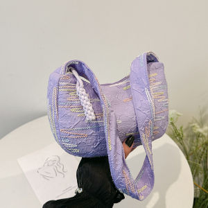 Tas Selempang Wanita Nylon Kecil Kapasitas Besar Pola Unik Korea Fashion Sling Bag JCTS231