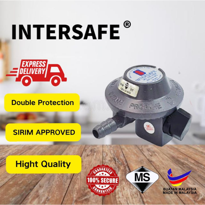 INTERSAFE AUTOMATIC REGULATOR LOW PRESSURE REGULATOR AGE LPG GAS TONG ...