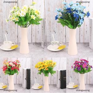[COD] zhangyuqing 1 Bouquet 7 Branch 28 Head Daisy Artificial Flower Wedding Holding Flowers Decor