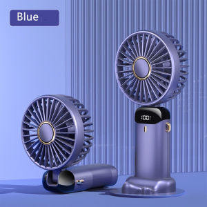 Mini Fan Portable USB Rechargeable Digital-display Multi-gear Speed Handheld Hanging neck style