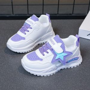 Kids Autumn Sneakers Girls School Casual Shoes Outdoor Breathable Running Shoes Light Soft Tenis Pink Non-slip Children Shoes2026
