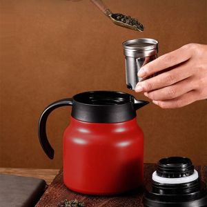 Ấm pha trà giữ nhiệt có lõi lọc trà chất liệu inox cao cấp dung tích 800 - 1000ml ấm nước giữ nhiệt liên tục đến 12h