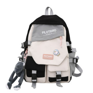 IELGY Schoolbag College Student Design Original Niche Korean Version Harajuku Backpack Small Fresh Backpack