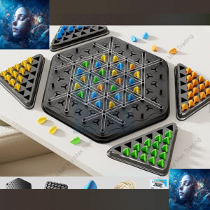 Chain Triangle Chess Chain Board Game Multiplayer Family Friends Party Puzzle Game Family Kids Toys Board Games
