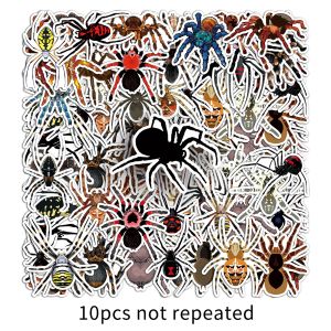 50pcs Arthropod Spider Cartoon Sticker Waterproof Decorative Laptop Luggage Car Animal Sticker