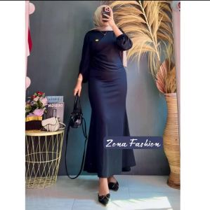 Inara dress mermaid terbaru // gamis knit // baju bridesmaid // size L - XL Gartis ongkir Terbaru 2023