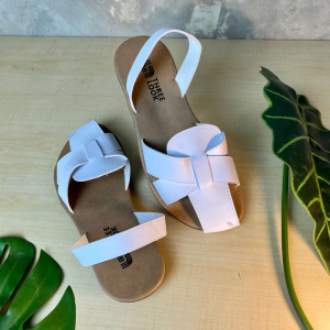 THREELOOK Official - Sandal Kulit Wanita Dewasa Slip On Flat - Yuki