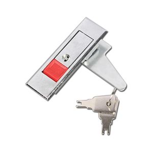 Push Button Panel Box Lock Zinc Alloy Fire Electrical Box Cabinet Door Cam Lock Push Lock with 2 Key