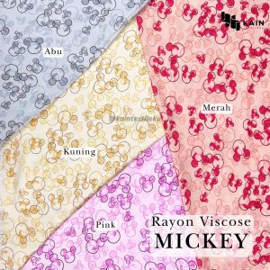 05 meter Bahan Kain Katun Rayon Viscose Motif