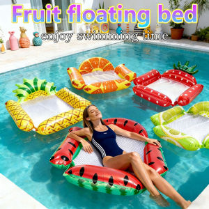 New Fruit Floating Bed Floating Water Hammock Float Lounger Water Inflatable Floating Bed Chair