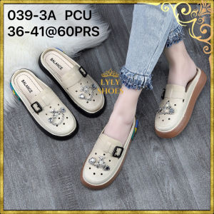 Sandal Bapau Wedges Wanita Selop Import Balance Kuat Lentur Bahan PCU 039-3A