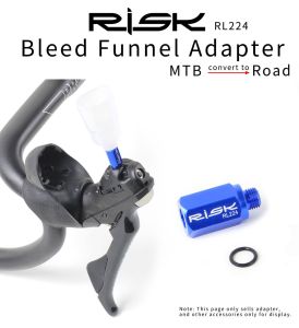 RISK Adaptor Corong Bleeding Oli Rem Hydroulic Sepeda MTB to Roadbike
