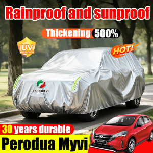 Perodua Myvi Car Cover waterproof auto exterior covers Outdoor dustproof Rainproof Sunproof car body protector cover penutup kereta 盖车布 防晒