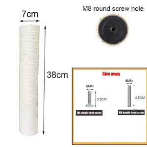 Cat Scratching Post for Cat Tree DIY Cat Climbing Frame Replacement Post Kitten Toy Sisal Rope Entangle Scratch Furniture