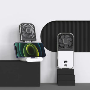 Hanging neck fans  portable folding USB charging 3000mAh  portable handheld desktop multi function fan for sports