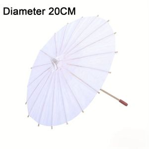 LSMSMAVDS Oriental Traditional Vintage Anniversary DIY Long-handle Handmade Wedding Birthday Photography Prop Dance Prop Painting Supplies Paper Umbrella