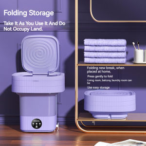 10L UV Mini Washing Machine Folding Travel Laundry Washer Portable Camping Mesin Basuh Lipat Lampu UV Cuci Baju Bayi 折叠洗衣机