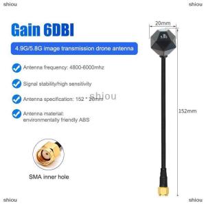 [COD] shiou V2เสาอากาศ2.4dBi SMA 5.8GHz lhcp RP sma rhcp sma rhcp SMA 150มม. สำหรับ FPV