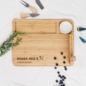 Customised Cheese Board Knife Set | Personalised Charcuterie Board Cheese Platter | Birthday Gifts