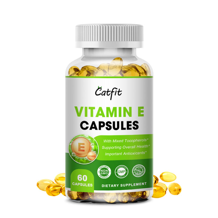 Catfit Vitamin E Capsules 400IU Antiaging, Vitamin skin care, Remove