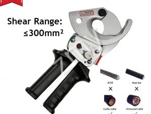 Heavy Duty Ratchet Cable Cutter Cut Up To 500mm2 Ratcheting Wire Cut Hand Tool XLJ-D-300 XLJ-D-500