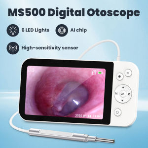 Video Endoscope Digital Otoscope Ear Camera 3.9mm 5 Inch HD 1080P for Ear Cleaning for Kids and Adults Type-C With 32G Card