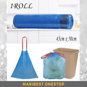 15 Pieces Drawstring Trash Bag Garbage Bag Rubbish Bag Plastic Bag (Random Colour)