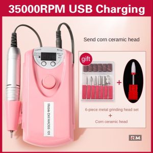 [Mới 35000 vòng/phút] Máy khoan móng tay nghệ thuật chuyên nghiệp máy khoan móng tay điện dụng cụ đánh bóng tẩy móng Máy Mài Móng Khoan giũa có thể sạc qua USB tẩy sơn móng tay dạng gel