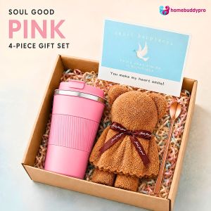 Elegant Celebration Gift Set - Birthday Wedding Valentines Day Souvenir Box with Coffee Mug Tumbler Corporate Souvenir and Decorations