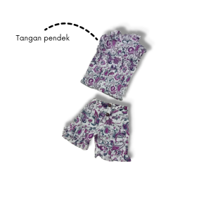 Setelan baju dress kids anak perempuan pantai MOON SPLASH