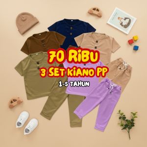 PAKET SETELAN ANAK KIANO CELANA PANJANG 70 RIBU 3 SET USIA 1-5 TAHUN MLXL