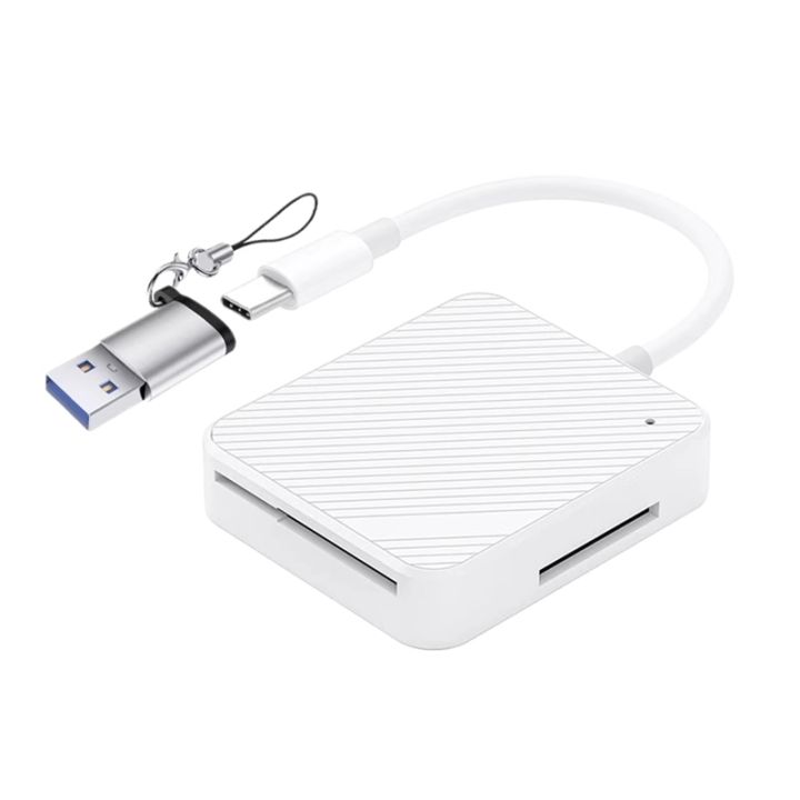 4 in 1 Type-C USB-C Smart Media M2 SD SM XD Memory Card Reader Adapter