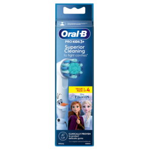 Vỉ 4 đầu bàn chải điện Braun Oral B Disney cho bé gái - Đức