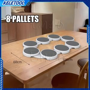 Rotating Dining Table Tray Expandable Long Table Rotating Tray Portable 360° Rotation Turntable Set