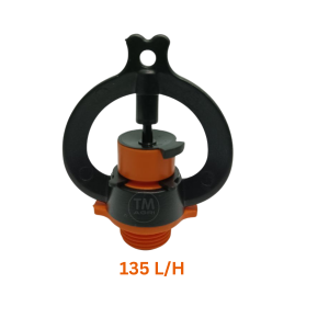 Bộ 10 Béc tưới thân xoay có bù áp (TM-09 Pro) ren ngoài 17mm béc tưới gốc không điểm mù