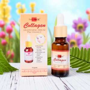 THE FACE Collagen Serum 20ml BPOM – Mencerahkan Melembapkan & Kencangkan Kulit Wajah
