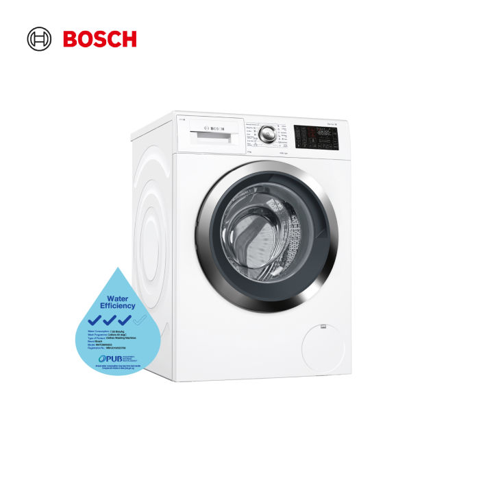 Bosch WAT286H9SG 9kg Front Load Home Connect Washing Machine max spin