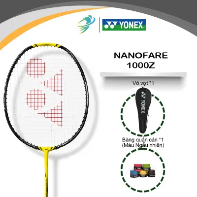 Yonex NANOFLARE 1000ZZ Vợt cầu lông Racket Lực kéo lưới 11-12kg siêu bền cho nam và nữ tặng túi đựng và quấn cán