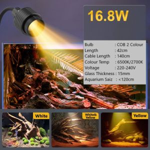 Happyfishlife Spotlight Three Modes COB LED Adjust Zoom Aquarium Light BlackWater Aquascape