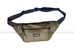 Tas Selempang Pria Waist Bag AKhtar Waterproof Anti Sobek Anti Maling Anti Air