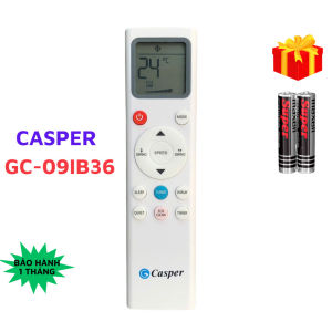Điều khiển điều hòa CASPER Mã 11 remote máy lạnh CASPER GC-09IB36 - Tặng kèm pin - T&U Remote