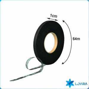 LoviRa 64m/Roll Double Sided Interlining Adhesive Fabric Black White Clothes Apparel Tape Interlining Web for DIY Sewing