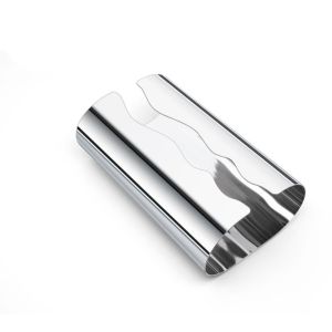 A5TG Phong cách Bắc Âu Hộp khăn giấy Bề gương thép không gỉ Giá đỡ khăn ăn gương Màu bạc Hộp Khăn Ăn Bạc Sử dụng trong bếp
