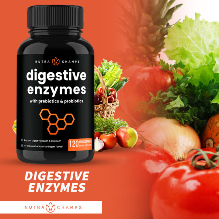 Digestive Enzymes with Probiotics and Prebiotics Digestive Supplement